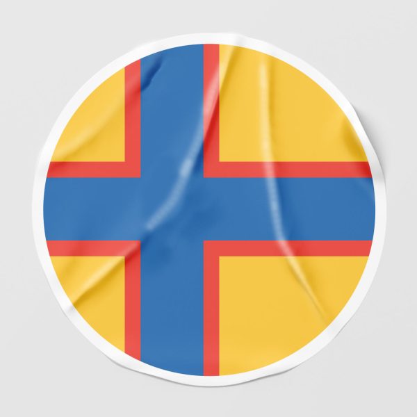 Наклейка на автомобиль флаг финнов-ингерманландцев