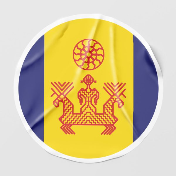 Наклейка на автомобиль ижорский флаг