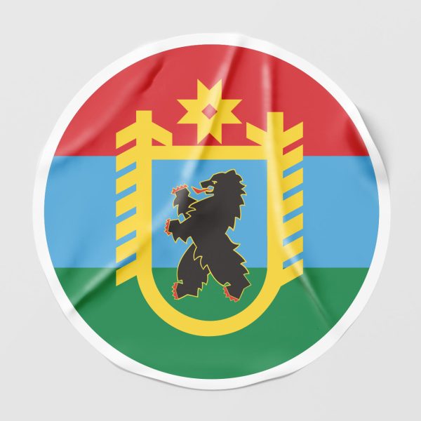 Наклейка на автомобиль флаг Карелии