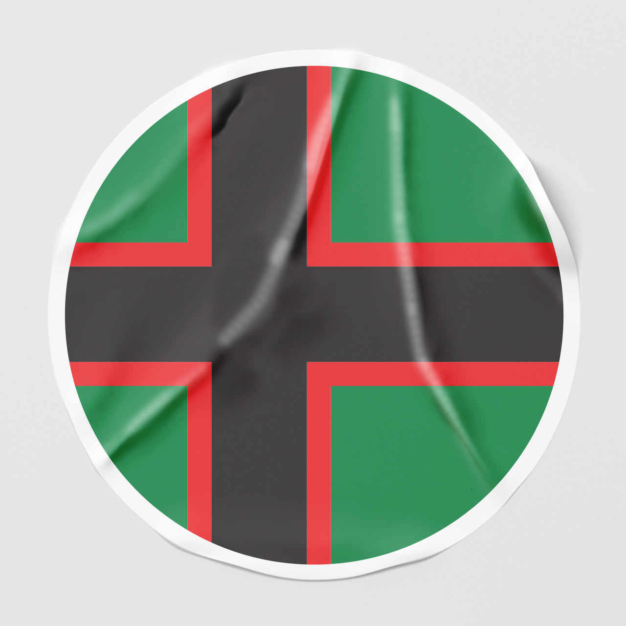 Наклейка на автомобиль флаг корел