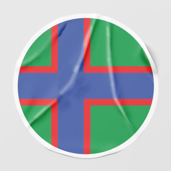 Наклейка на автомобиль флаг корел-людиков