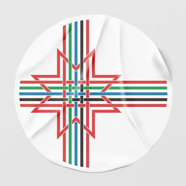 Наклейка на автомобиль флаг финно-угорских народов