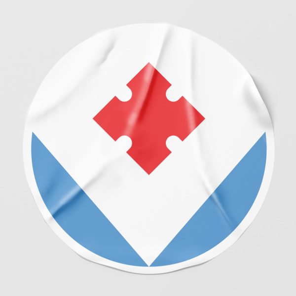 Наклейка на автомобиль водский флаг