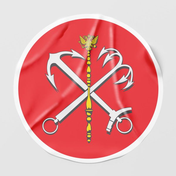 Наклейка на автомобиль герб СПб